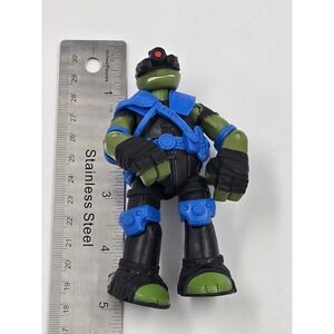 Playmates TMNT Leonardo Stealth Tech Action Figure 2013 Viacom 90500 Blue Black